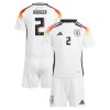 Conjunto (Camiseta+Pantalón Corto) Alemania Antonio Rudiger 2 Primera Equipación Euro 2024 - Niño
